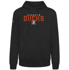 Anaheim Ducks Levelwear Podium Carve Pullover Hoodie - Black Hoodies