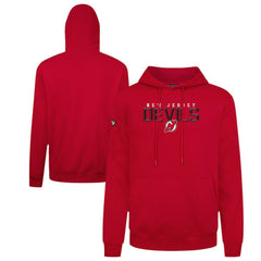 New Jersey Devils Levelwear Podium Carve Pullover Hoodie - Red Jerseys