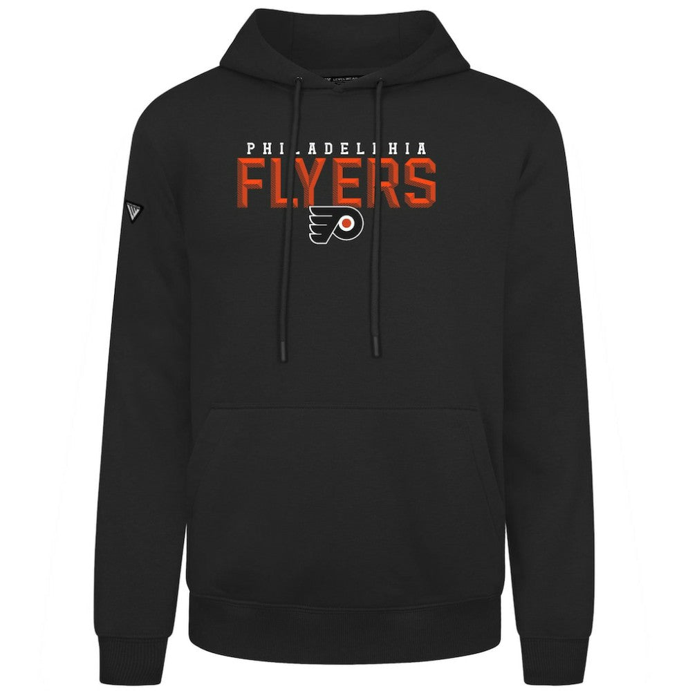 Philadelphia Flyers Levelwear Podium Carve Pullover Hoodie - Black Hoodies