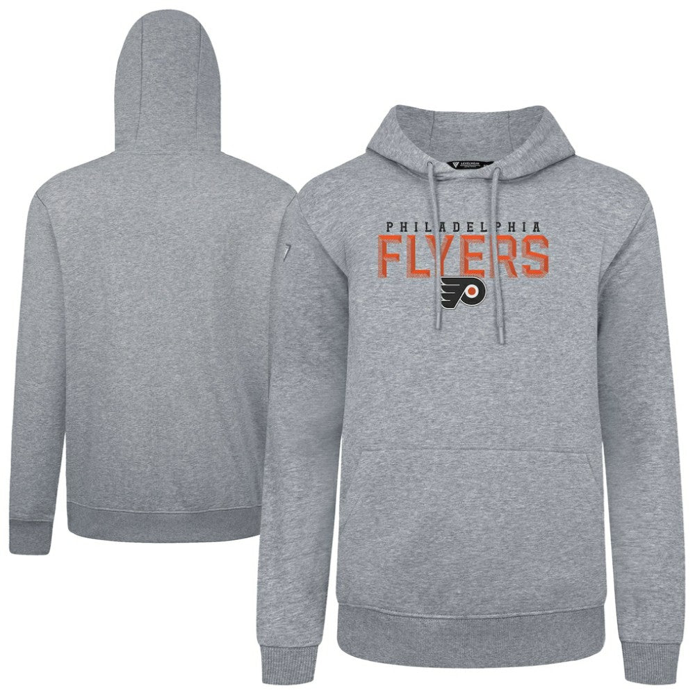 Philadelphia Flyers Levelwear Podium Carve Pullover Hoodie - Gray Hoodies