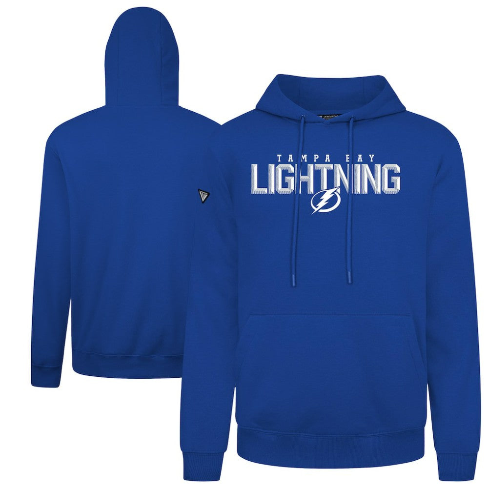 Tampa Bay Lightning Levelwear Podium Carve Pullover Hoodie - Royal Hoodies