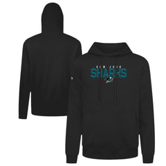 San Jose Sharks Levelwear Podium Carve Pullover Hoodie - Black Hoodies