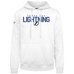 Tampa Bay Lightning Levelwear Podium Carve Pullover Hoodie - White Hoodies