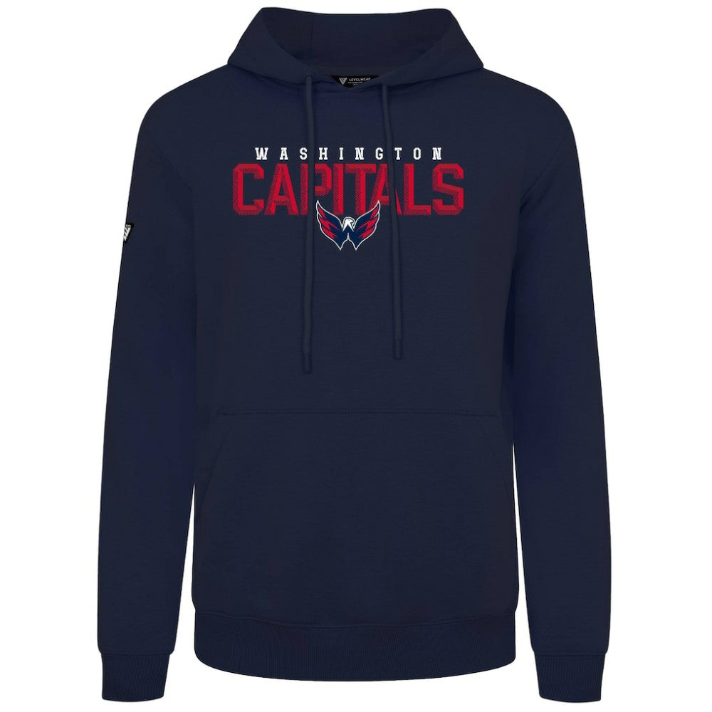 Washington Capitals Levelwear Podium Carve Pullover Hoodie - Navy Hoodies