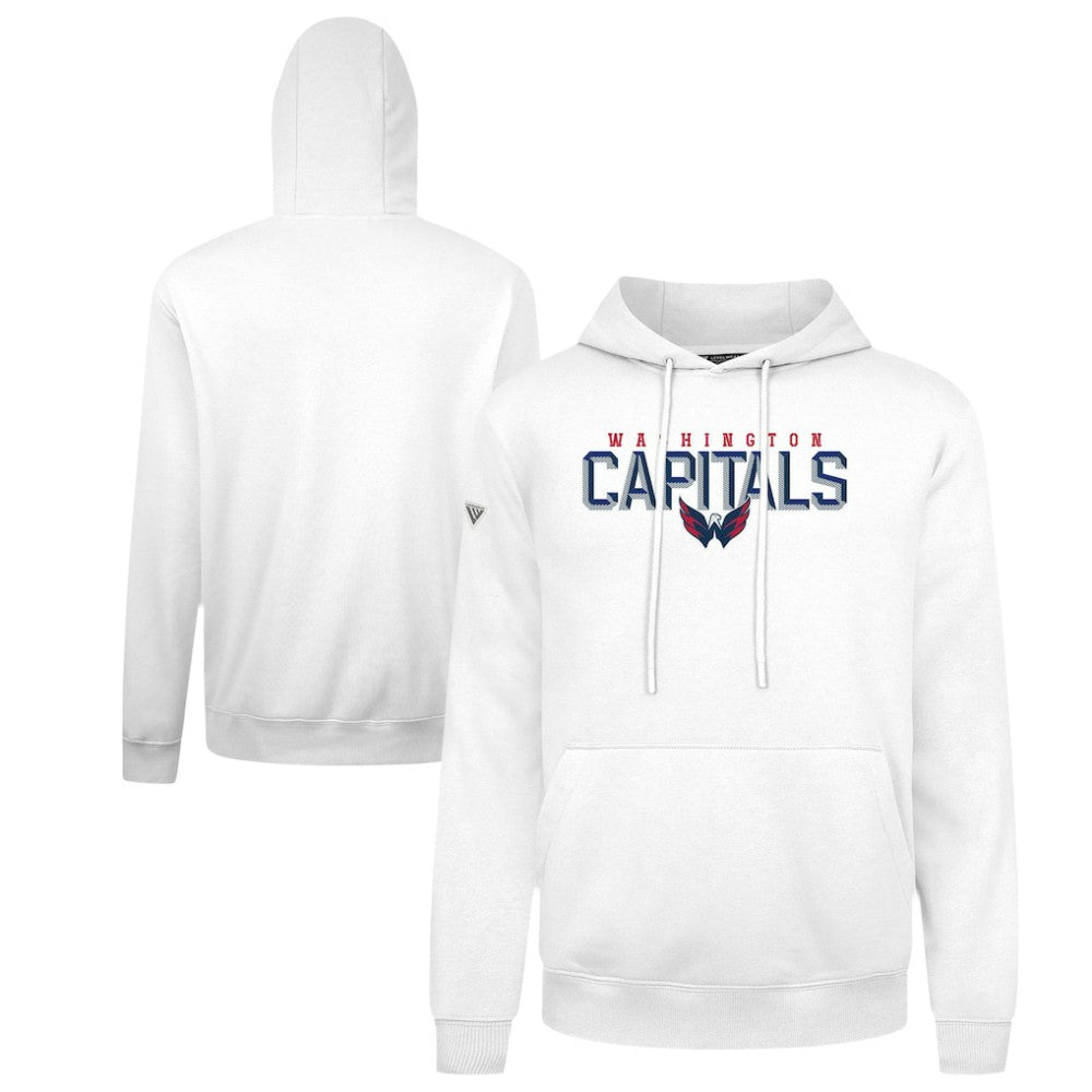 Washington Capitals Levelwear Podium Carve Pullover Hoodie - White Hoodies