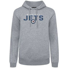 Winnipeg Jets Levelwear Podium Carve Pullover Hoodie - Gray Hoodies