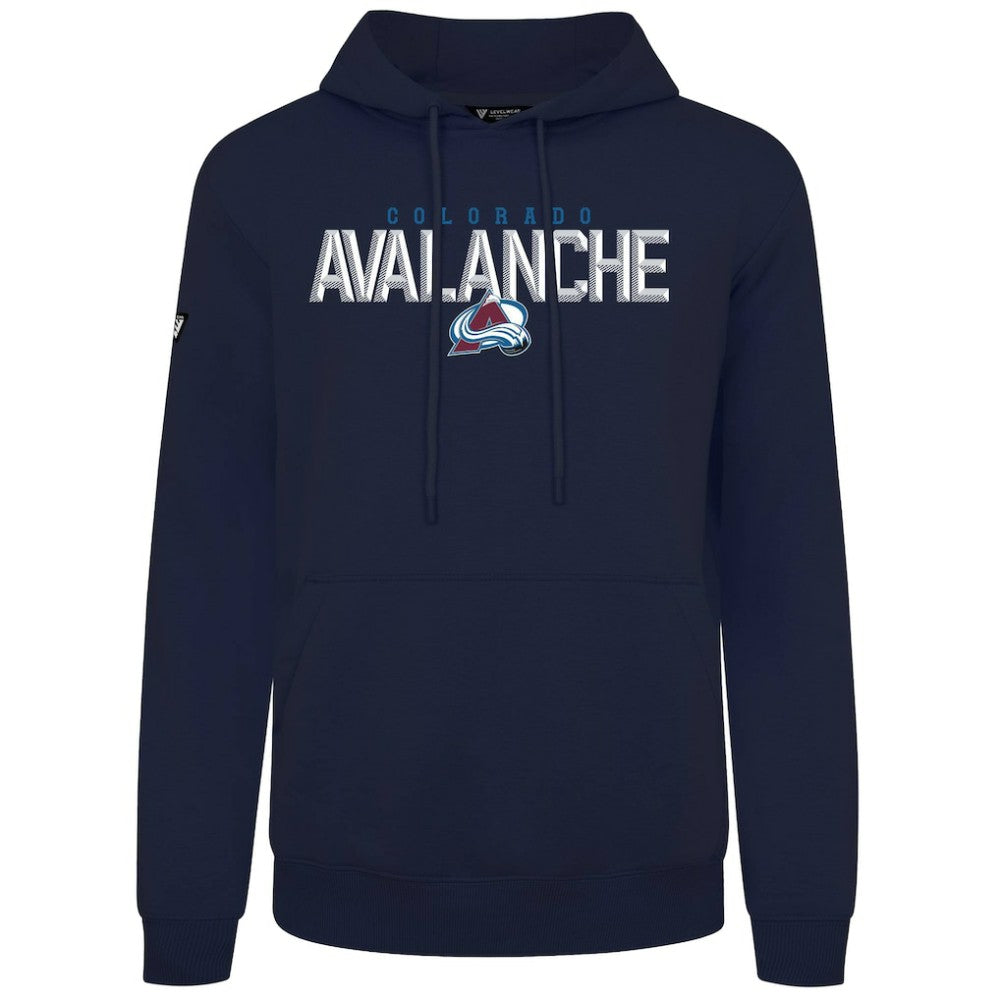 Colorado Avalanche Levelwear Podium Carve Pullover Hoodie - Navy Hoodies