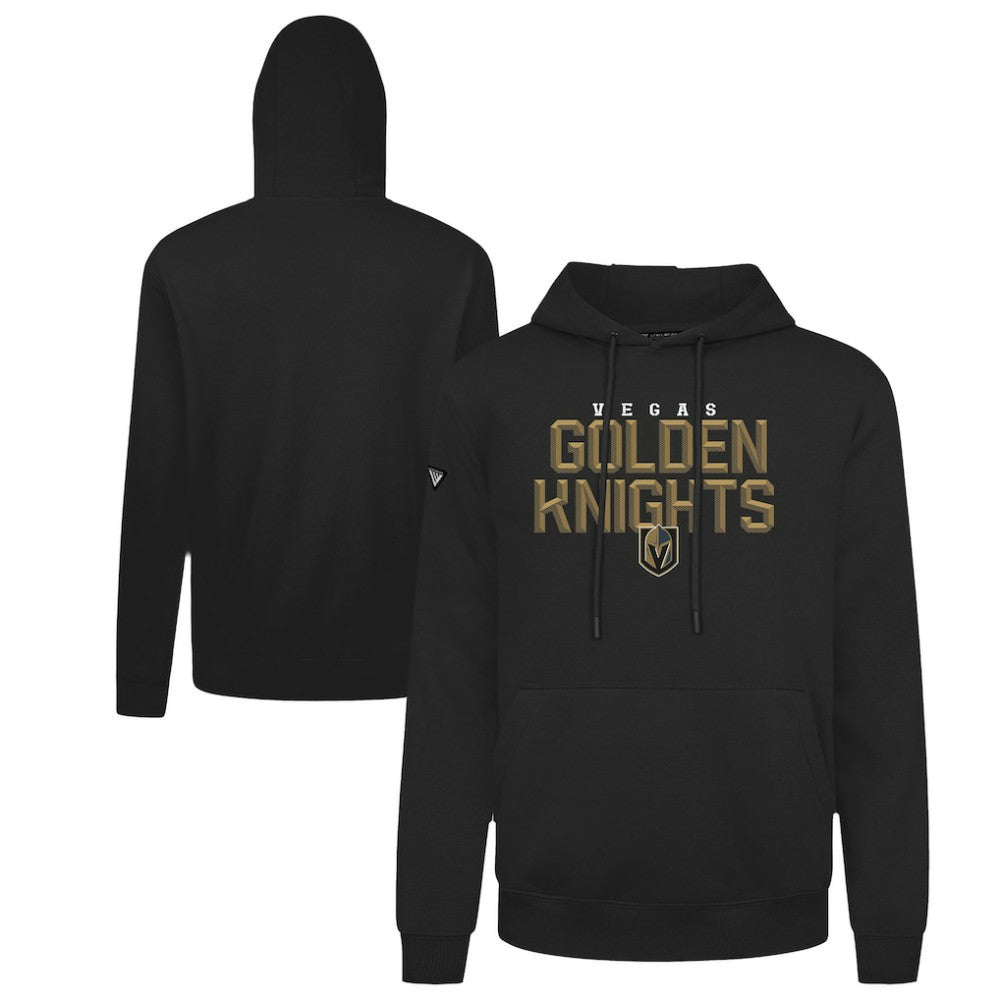 Vegas Golden Knights Levelwear Podium Carve Pullover Hoodie - Black Hoodies