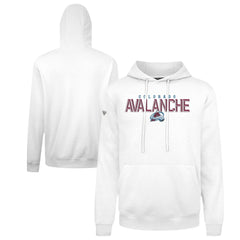 Colorado Avalanche Levelwear Podium Carve Pullover Hoodie - White Hoodies