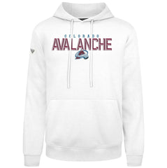Colorado Avalanche Levelwear Podium Carve Pullover Hoodie - White Hoodies