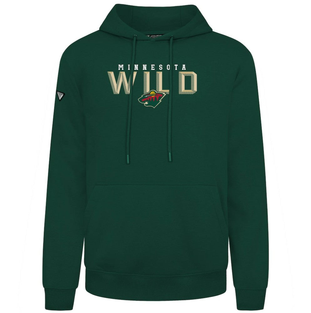 Minnesota Wild Levelwear Podium Carve Pullover Hoodie - Green Hoodies
