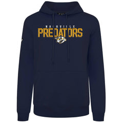 Nashville Predators Levelwear Podium Carve Pullover Hoodie - Navy Hoodies