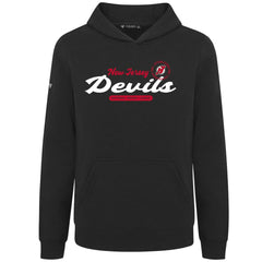 New Jersey Devils Levelwear Youth Podium Monument Pullover Hoodie - Black Jerseys