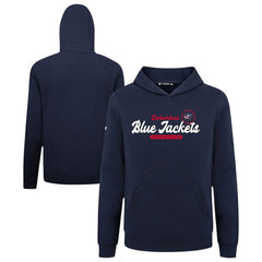 Columbus Blue Jackets Levelwear Youth Podium Monument Pullover Hoodie - Navy Hoodies