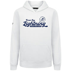 Tampa Bay Lightning Levelwear Youth Podium Monument Pullover Hoodie - White Hoodies
