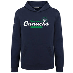 Vancouver Canucks Levelwear Youth Podium Monument Pullover Hoodie - Navy Hoodies