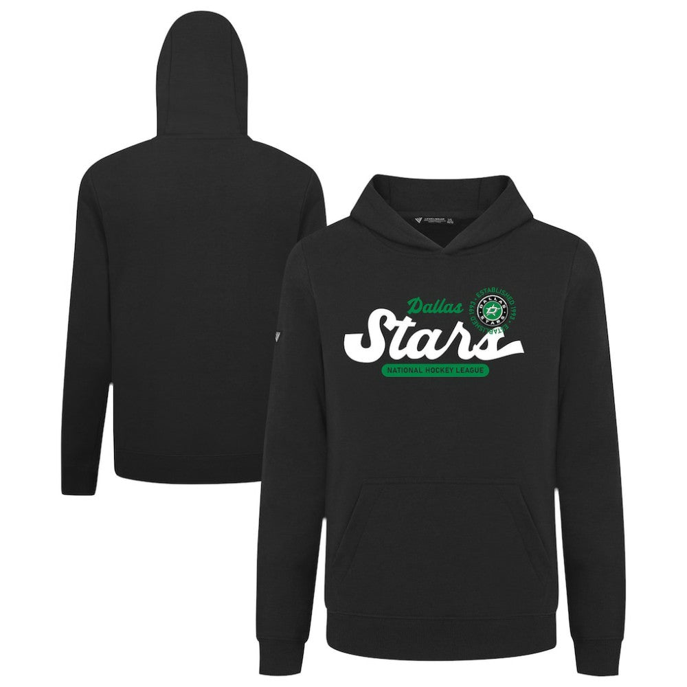 Dallas Stars Levelwear Youth Podium Monument Pullover Hoodie - Black Hoodies