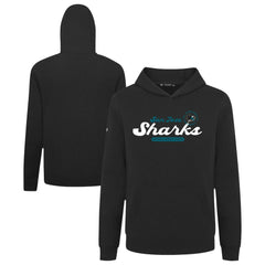 San Jose Sharks Levelwear Youth Podium Monument Pullover Hoodie - Black Hoodies