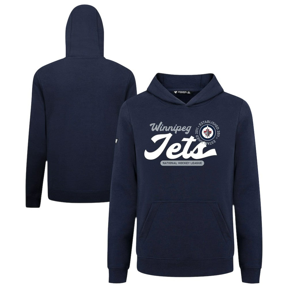 Winnipeg Jets Levelwear Youth Podium Monument Pullover Hoodie - Navy Hoodies