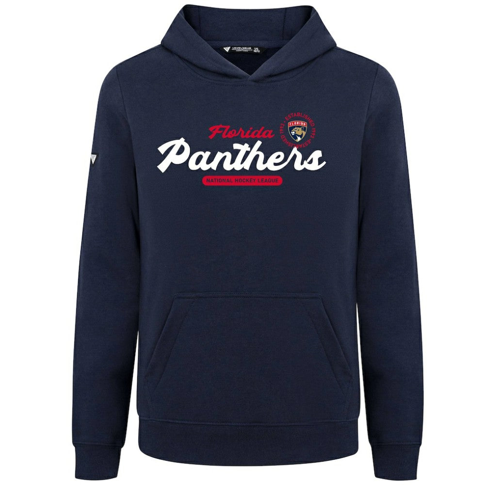 Florida Panthers Levelwear Youth Podium Monument Pullover Hoodie - Navy Hoodies