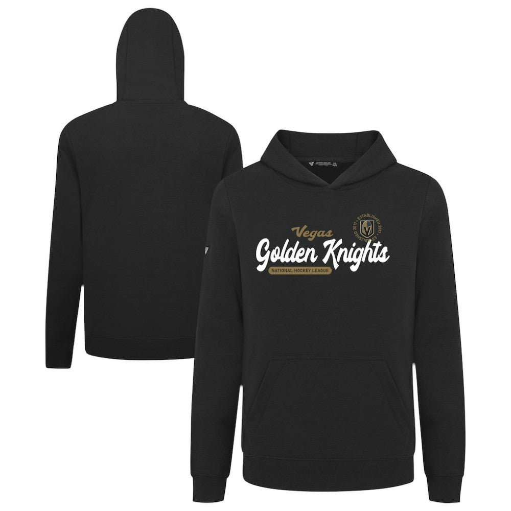 Vegas Golden Knights Levelwear Youth Podium Monument Pullover Hoodie - Black Hoodies