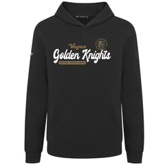 Vegas Golden Knights Levelwear Youth Podium Monument Pullover Hoodie - Black Hoodies