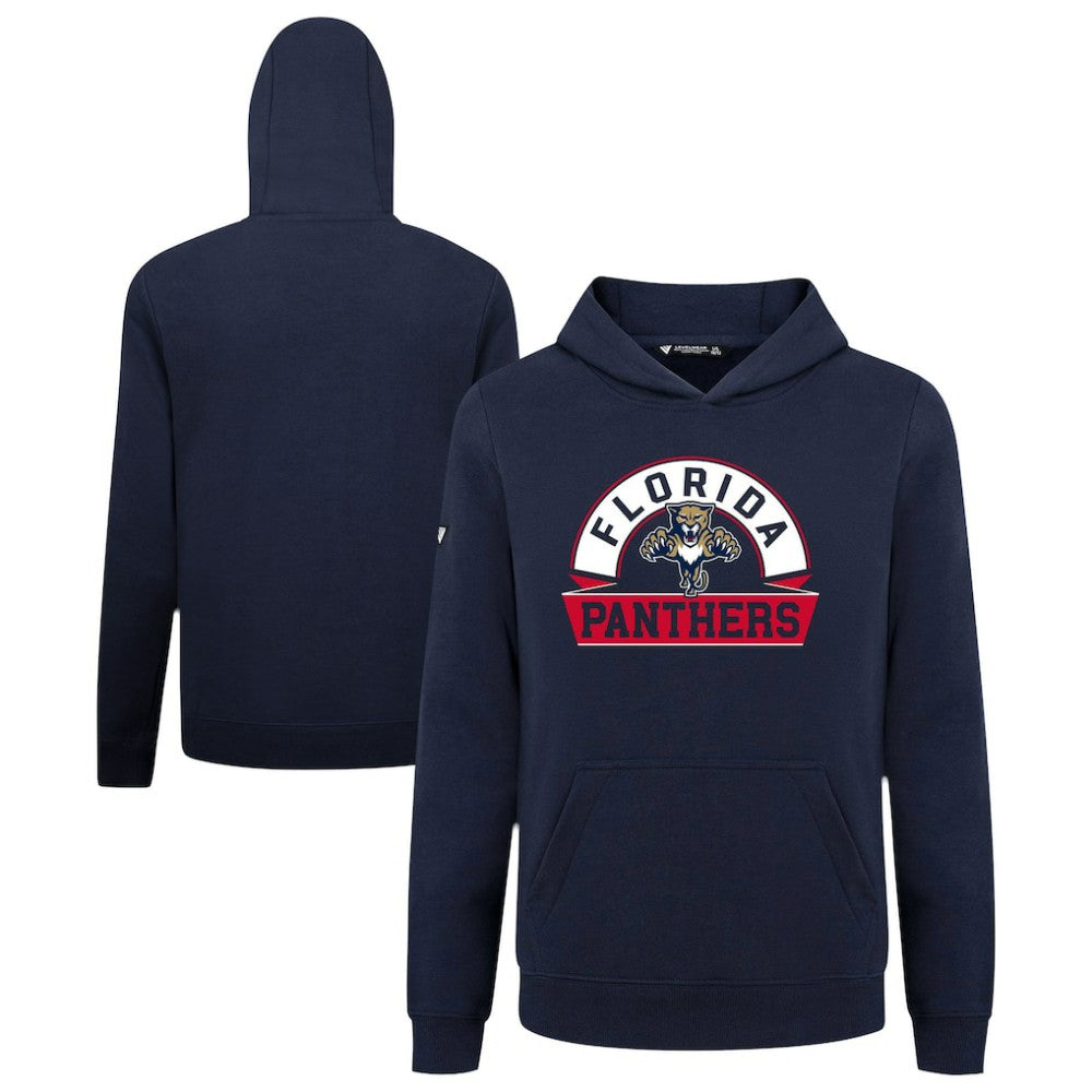 Florida Panthers Levelwear Youth Podium Banner Arch Pullover Hoodie - Navy Hoodies