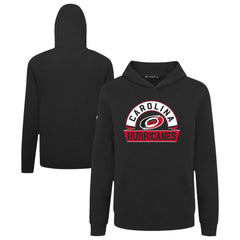 Carolina Hurricanes Levelwear Youth Podium Banner Arch Pullover Hoodie - Black Hoodies