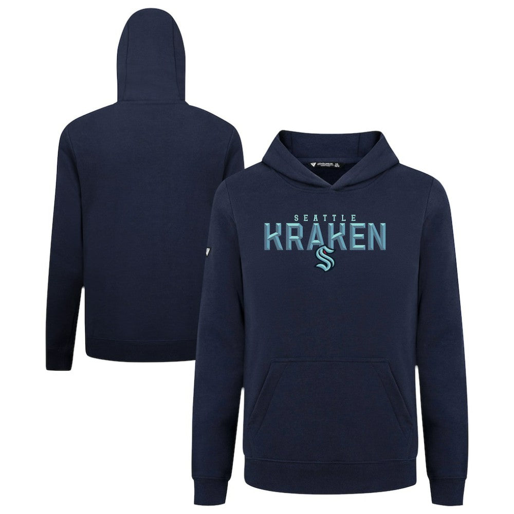 Seattle Kraken Levelwear Youth Podium Carve Pullover Hoodie - Navy Hoodies