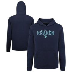 Seattle Kraken Levelwear Youth Podium Carve Pullover Hoodie - Navy Hoodies