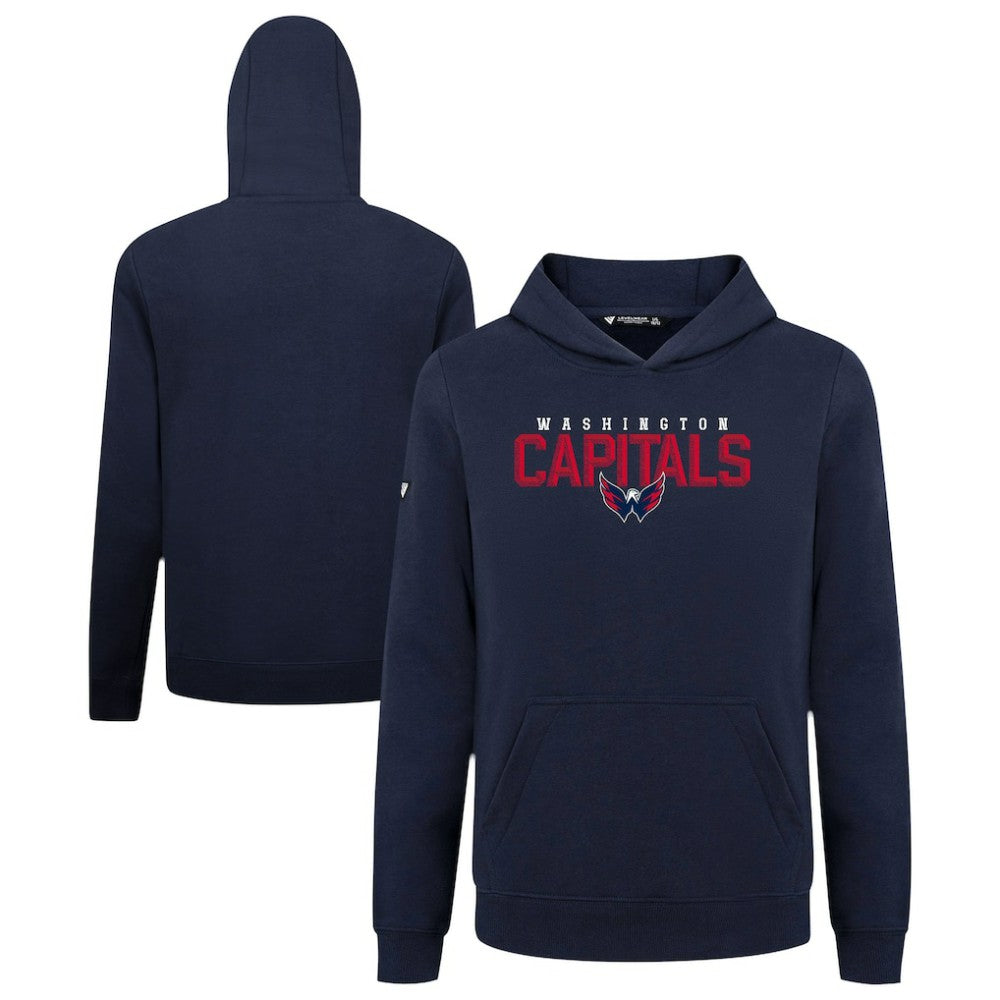 Washington Capitals Levelwear Youth Podium Carve Pullover Hoodie - Navy Hoodies