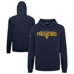 Nashville Predators Levelwear Youth Podium Carve Pullover Hoodie - Navy Hoodies