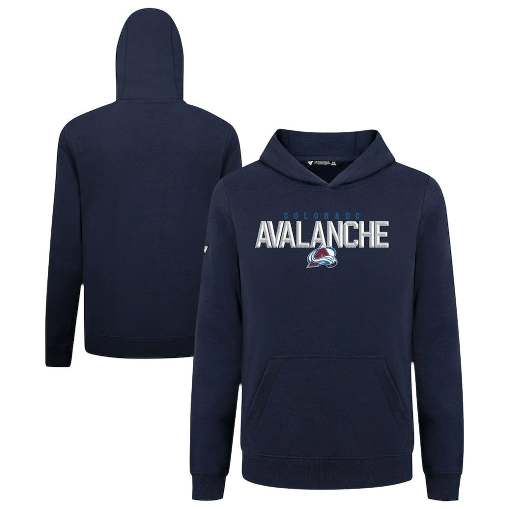 Colorado Avalanche Levelwear Youth Podium Carve Pullover Hoodie - Navy Hoodies