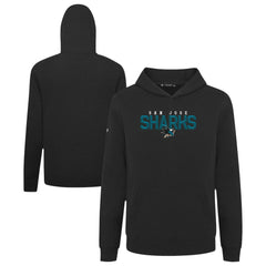 San Jose Sharks Levelwear Youth Podium Carve Pullover Hoodie - Black Hoodies