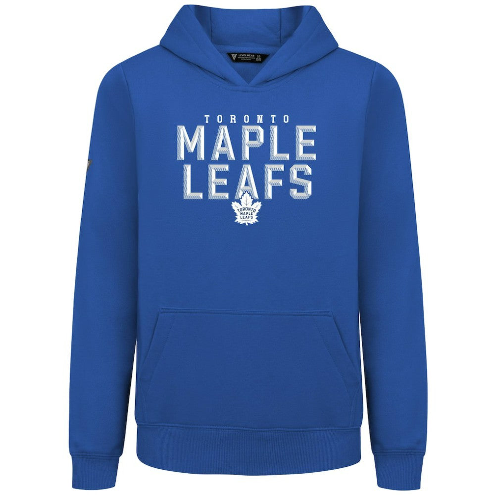 Toronto Maple Leafs Levelwear Youth Podium Carve Pullover Hoodie - Royal Hoodies