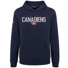 Montreal Canadiens Levelwear Youth Podium Carve Pullover Hoodie - Navy Hoodies
