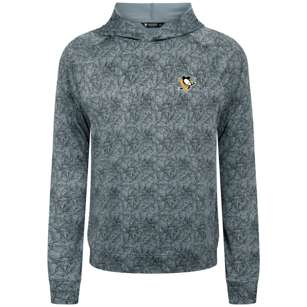 Pittsburgh Penguins Levelwear Albatross Raglan Pullover Hoodie - Gray Hoodies