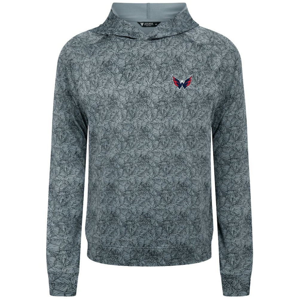 Washington Capitals Levelwear Albatross Raglan Pullover Hoodie - Gray Hoodies