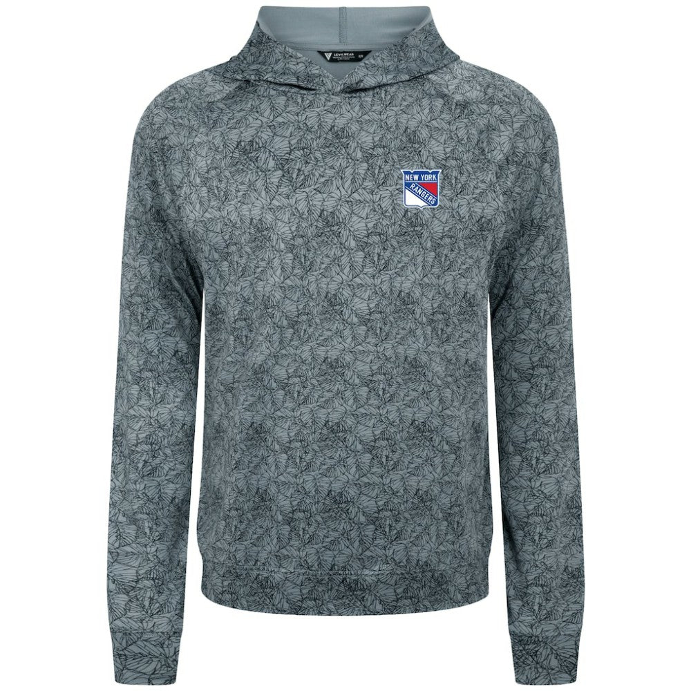 New York Rangers Levelwear Albatross Raglan Pullover Hoodie - Gray Hoodies