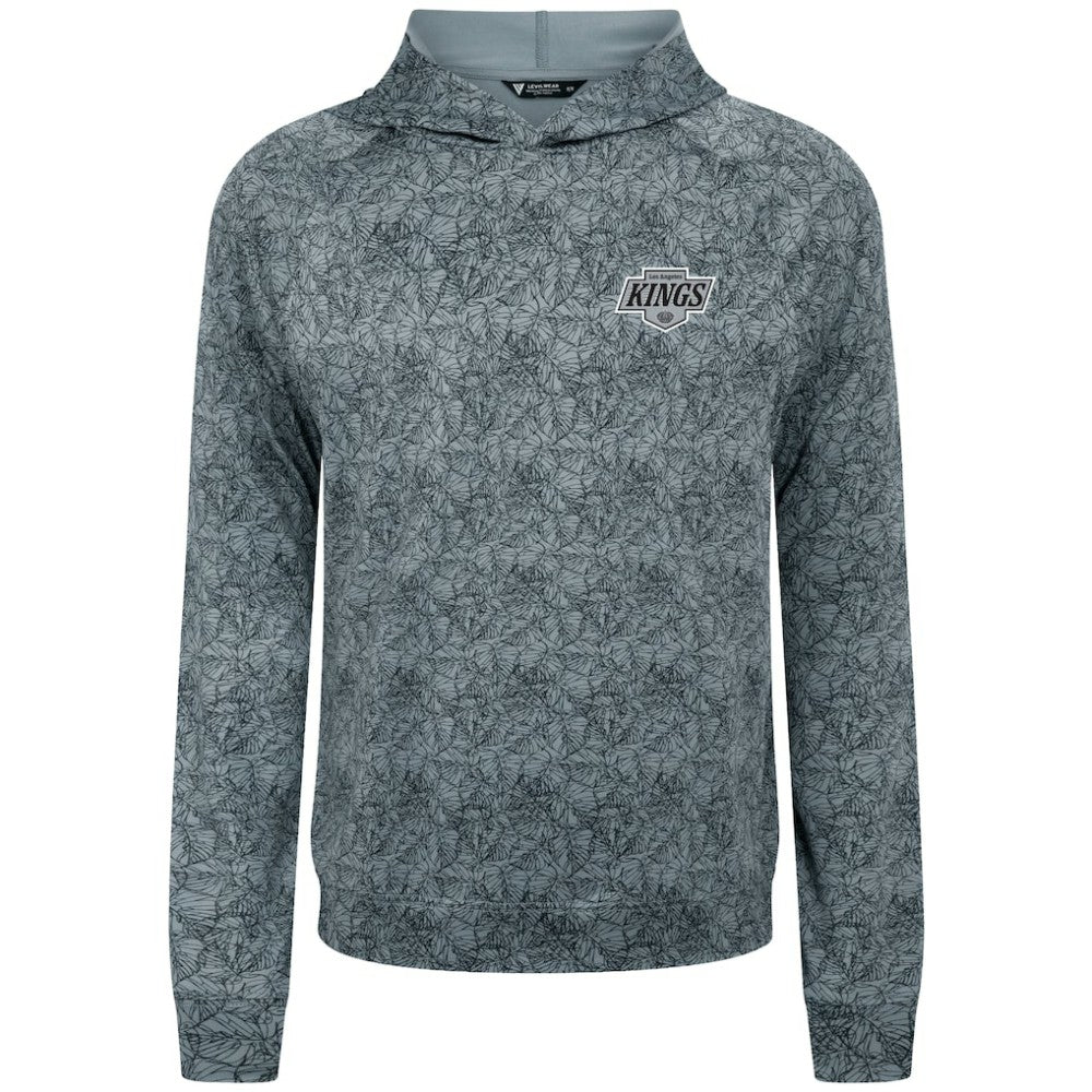 Los Angeles Kings Levelwear Albatross Raglan Pullover Hoodie - Gray Hoodies