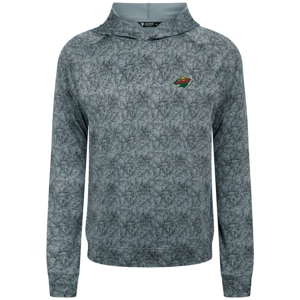Minnesota Wild Levelwear Albatross Raglan Pullover Hoodie - Gray Hoodies