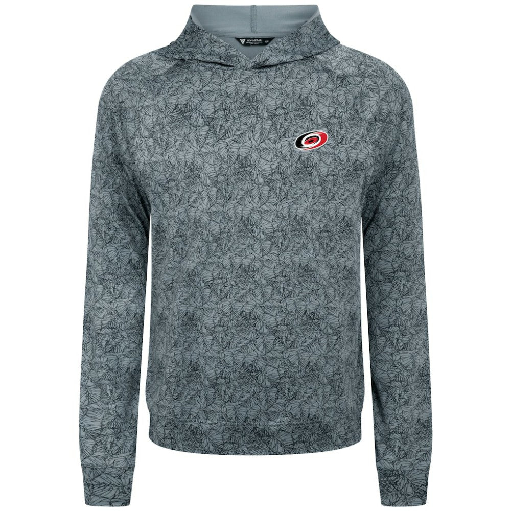 Carolina Hurricanes Levelwear Albatross Raglan Pullover Hoodie - Gray Hoodies