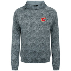 Calgary Flames Levelwear Albatross Raglan Pullover Hoodie - Gray Hoodies