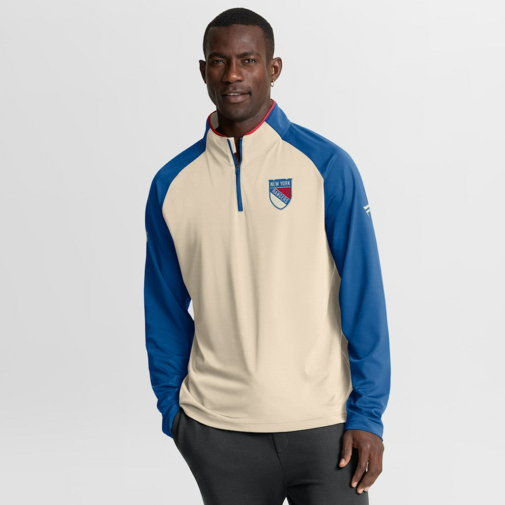 New York Rangers Fanatics 2026 NHL Winter Classic Authentic Pro Quarter-Zip - Natural