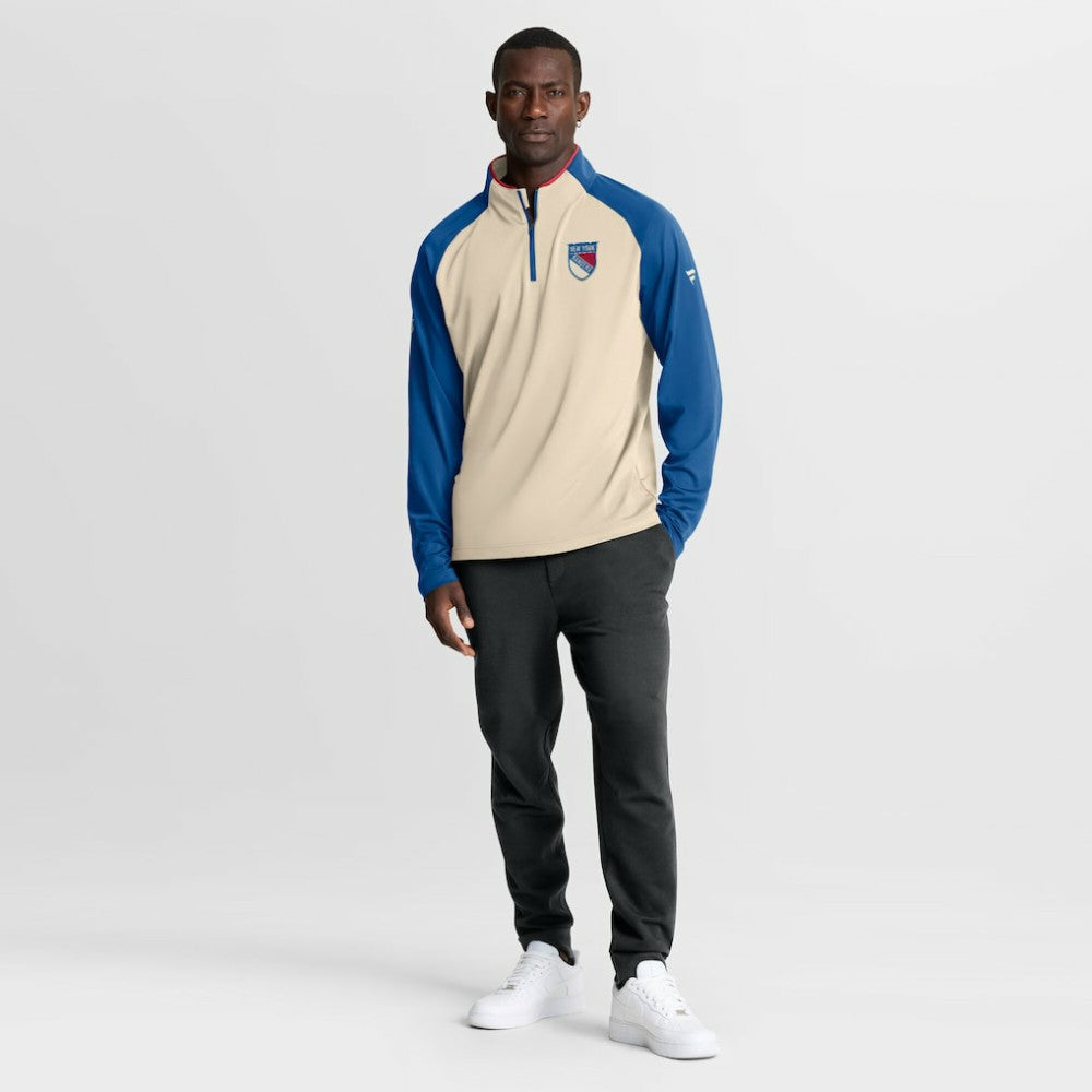 New York Rangers Fanatics 2026 NHL Winter Classic Authentic Pro Quarter-Zip - Natural