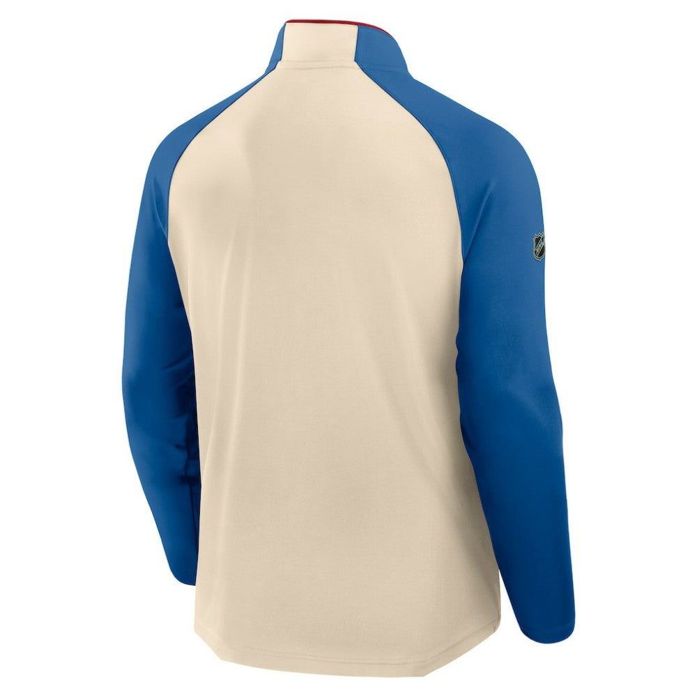 New York Rangers Fanatics 2026 NHL Winter Classic Authentic Pro Quarter-Zip - Natural