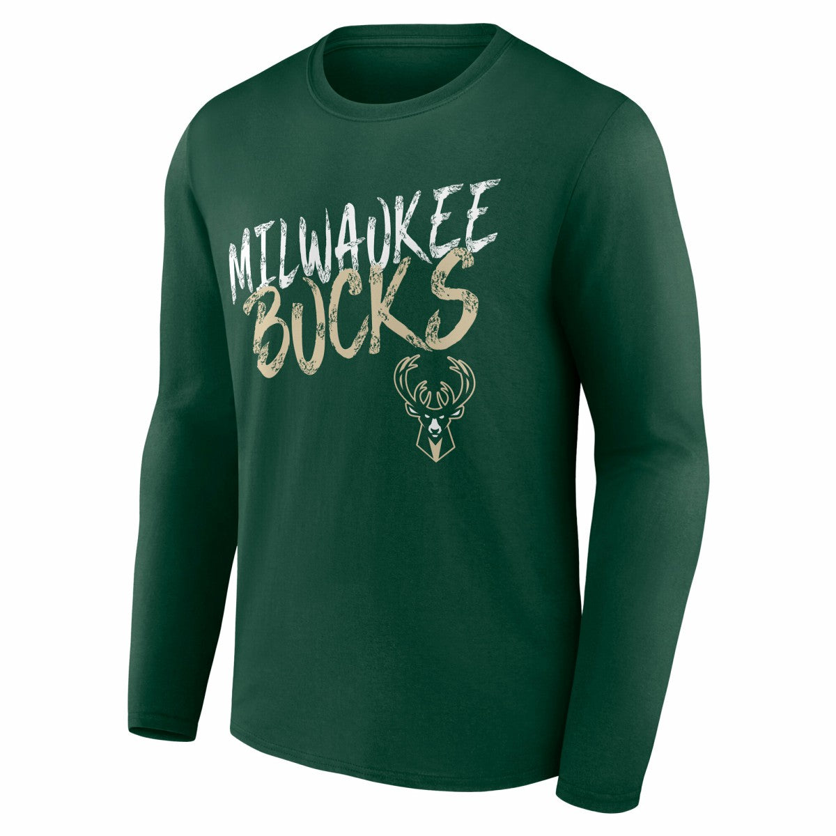 Milwaukee Bucks Hustle Custom Long Sleeve T-Shirt - Hunter Green shop