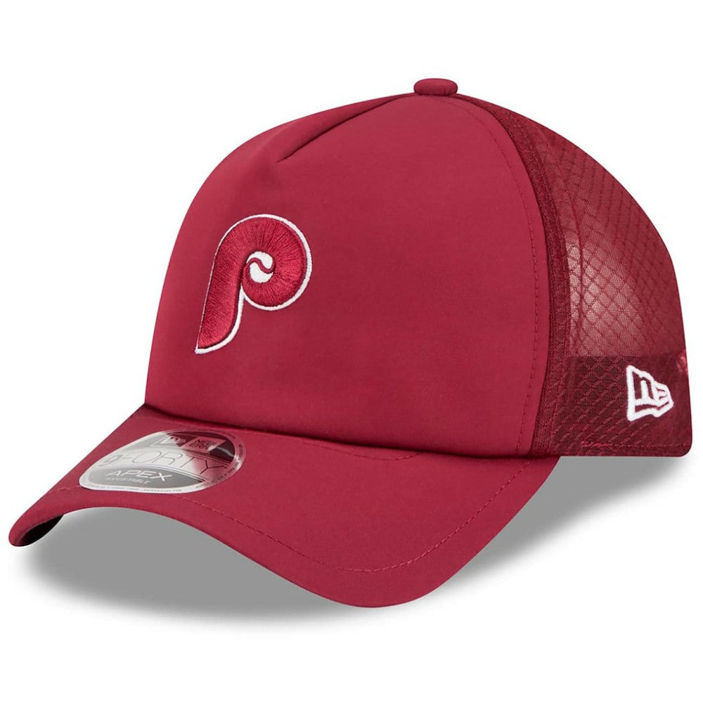 Philadelphia Phillies 2026 Batting Practice Alternate Apex 9FORTY Adjustable Hat Maroon