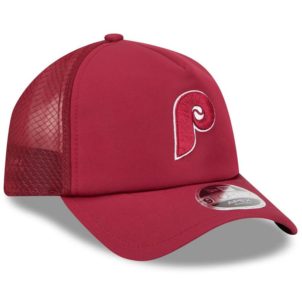 Philadelphia Phillies 2026 Batting Practice Alternate Apex 9FORTY Adjustable Hat Maroon