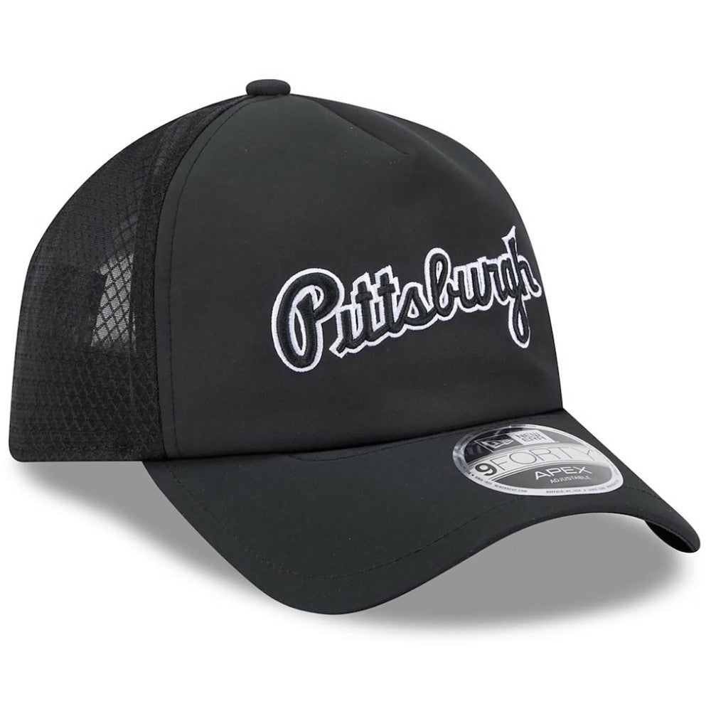 Pittsburgh Pirates 2026 Batting Practice Alternate Apex 9FORTY Adjustable Hat Black